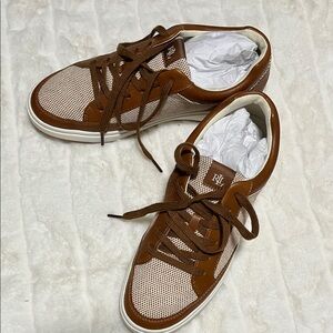 Size 9 Ralph Lauren Tan and Brown Woman’s Sneakers